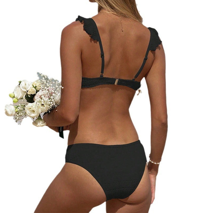 Damen Bikini mit rüschenverzierten Trägern und stylischem Schnitt Echo Archiv