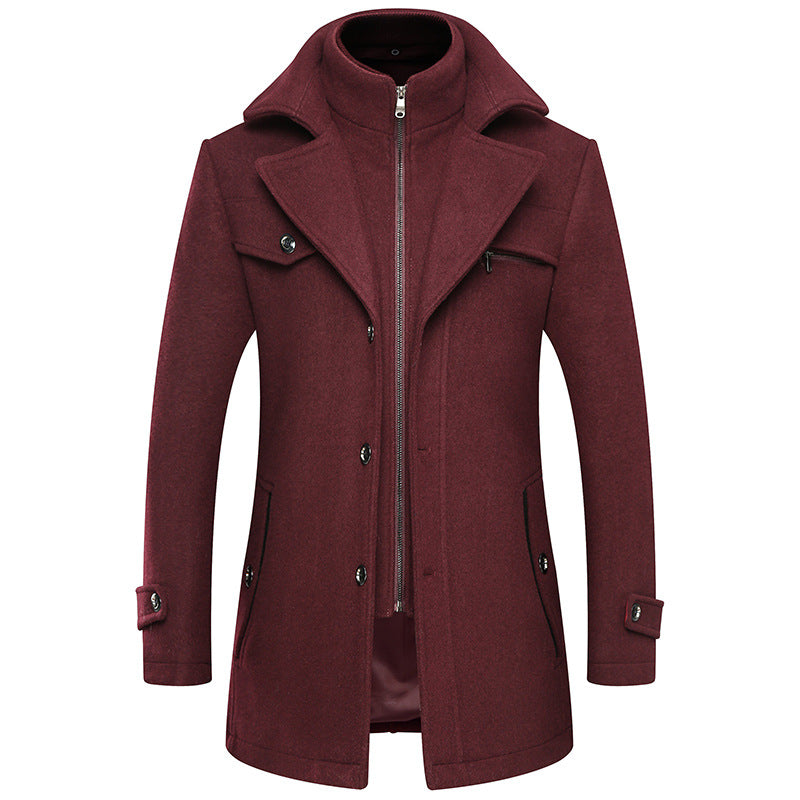 Herren Elegante und stilvolle Wolljacke Echo Archiv
