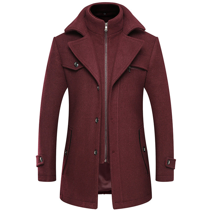 Herren Elegante und stilvolle Wolljacke Echo Archiv
