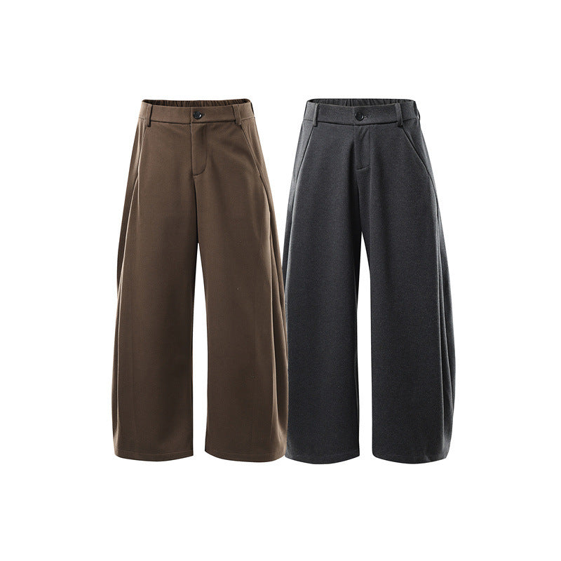 Damen Weite Culotte-Hose aus formstabilem Ponte mit hoher Taille und verdecktem Komfortbund Echoarchiv