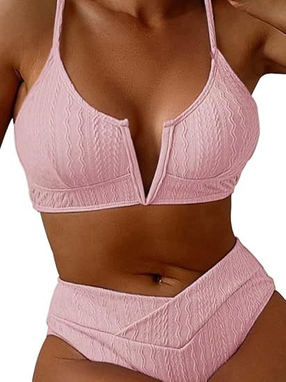 Damen Hochwertiges Bikini-Set mit V-Ausschnitt Echo Archiv