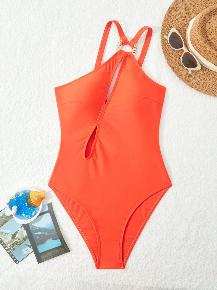 Damen Sportlicher Einteiler mit dekorativem Cut-Out Echo Archiv