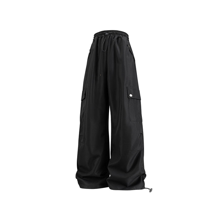 Damen Baggy-Cargo-Hose mit Tunnelzugbund, großen Klappentaschen und verstellbarem Saum Echo Archiv