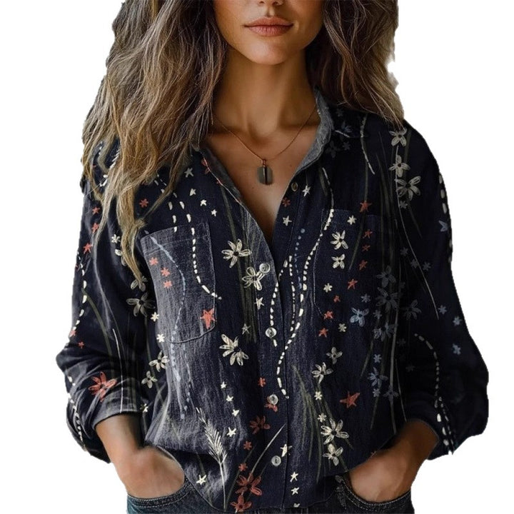Damen Modische Bluse mit Paisleymuster Echoarchiv