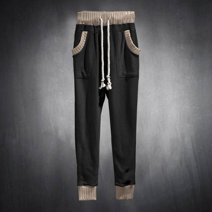 Herren Sportliche Jogginghose mit bequemen seitlichen Eingrifftaschen und elastischem Bund Echoarchiv