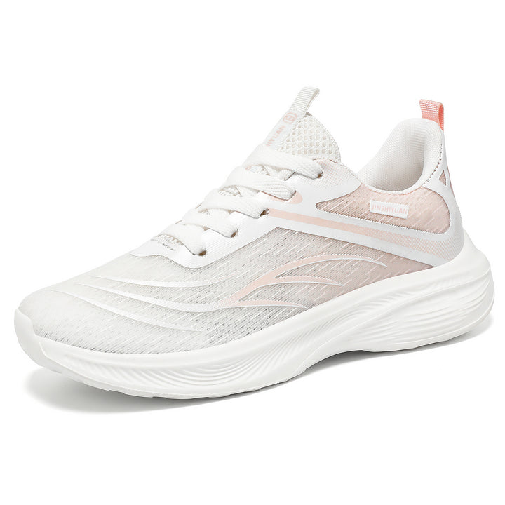 Damen nan atmungsaktiver Lightweight-Laufschuh mit dämpfender Wellen-EVA-Sohle und nahtlosem Mesh-Obermaterial Echo Archiv