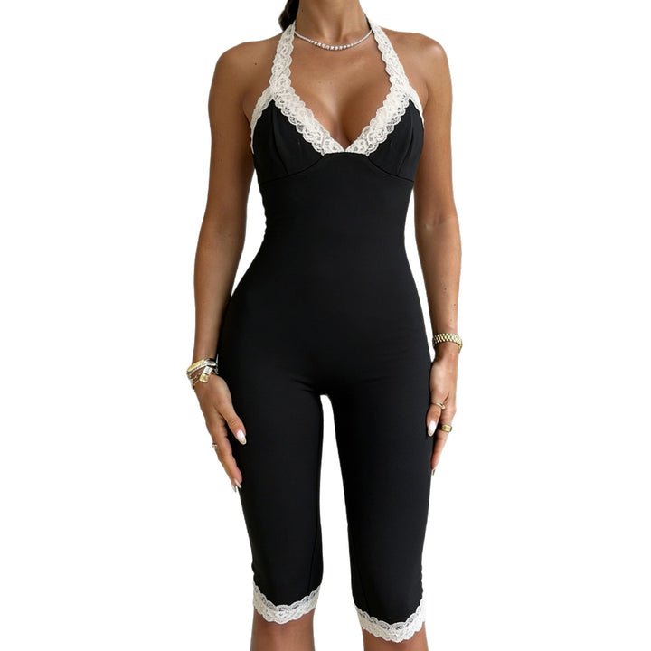 Damen Jumpsuit mit Spitzenakzenten und figurformendem Schnitt Echo Archiv