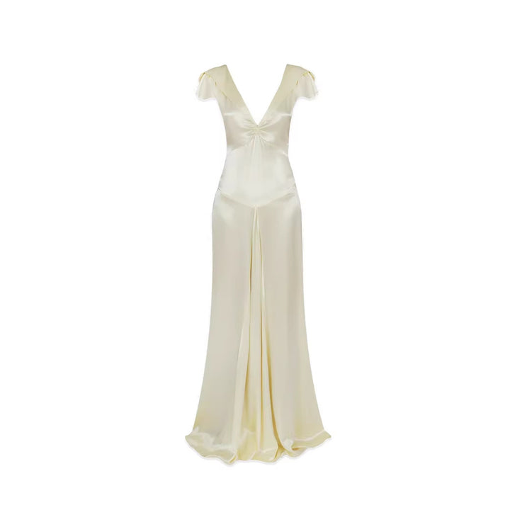 Damen Elegante und fließende Satin-Jumpsuit Echo Archiv