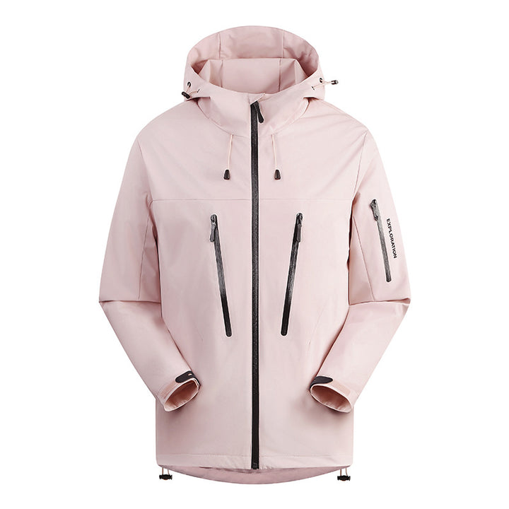 Herren Dreilagige atmungsaktive Hardshell-Outdoorjacke mit Kapuze und verschweißten Nähten Echo Archiv