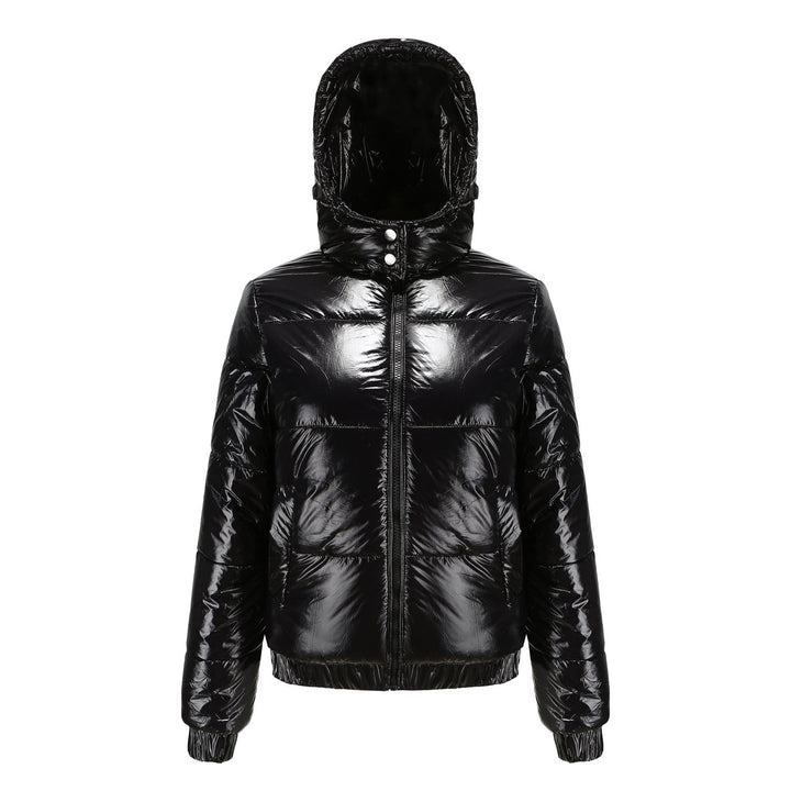 Damen glänzende Winterjacke mit Kapuze – Wasserabweisend & Wärmeisoliert – Avérine