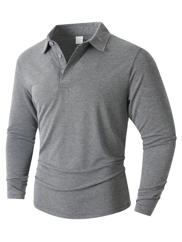 Herren Langarm Poloshirt mit modernem Schnitt Echoarchiv