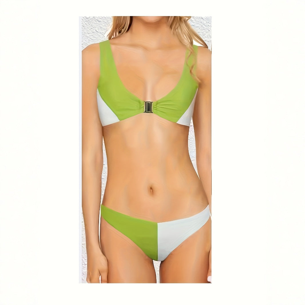 Damen Bikinis mit tiefem V-Ausschnitt und schmalen Trägern Echo Archiv
