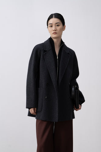 Damen Doppelreiher Wollmischung Blazer Echoarchiv