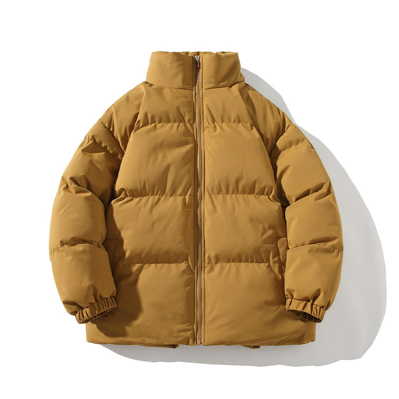 Herren Wattierte Oversize-Pufferjacke mit hohem Stehkragen & elastischen Bündchen Echoarchiv