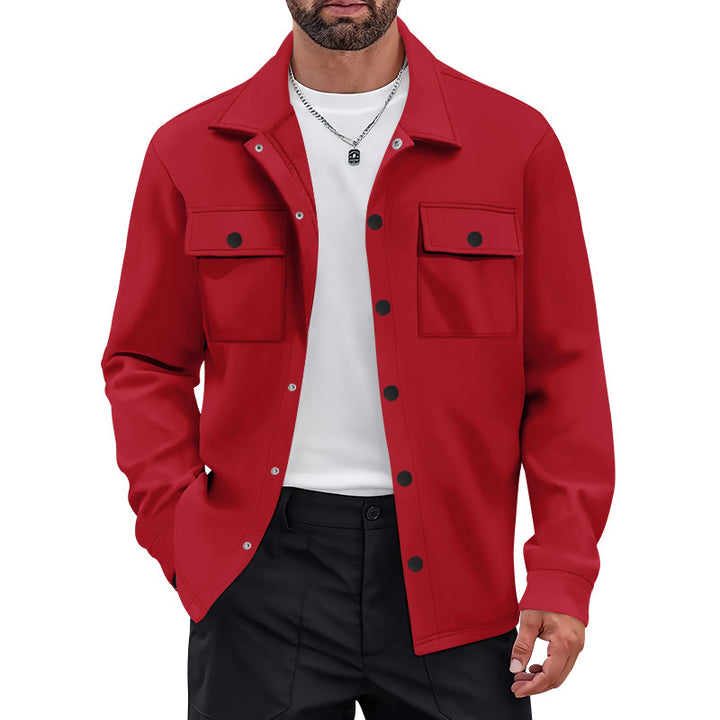 Herren lässige Freizeitjacke mit praktischen Taschen und modernem Schnitt Echoarchiv