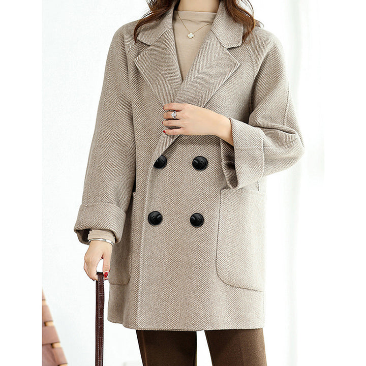 Damen Elegante Oversized-Blazerjacke Echoarchiv