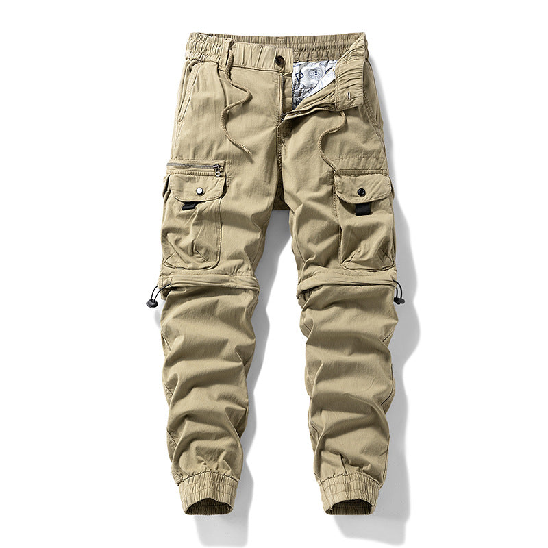 Herren Cargo-Jogginghose im Utility-Stil mit Elastikbund, Kordelzug und Multifachtaschen Echo Archiv