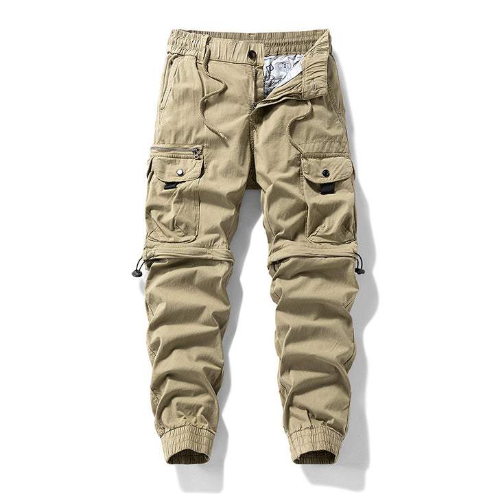 Herren Cargo-Jogginghose im Utility-Stil mit Elastikbund, Kordelzug und Multifachtaschen Echo Archiv