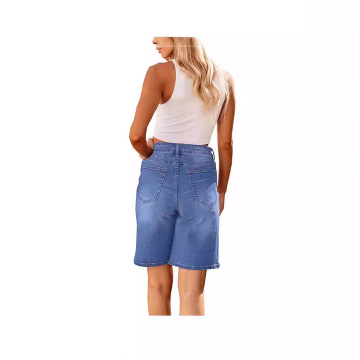 Damen Denim-Shorts mit lässigem Schnitt und lässigen Details Echo Archiv