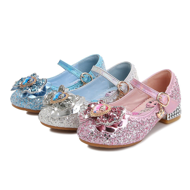Mädchen Festliche Glitzer Ballerinas mit Blumenapplikation Echo Archiv