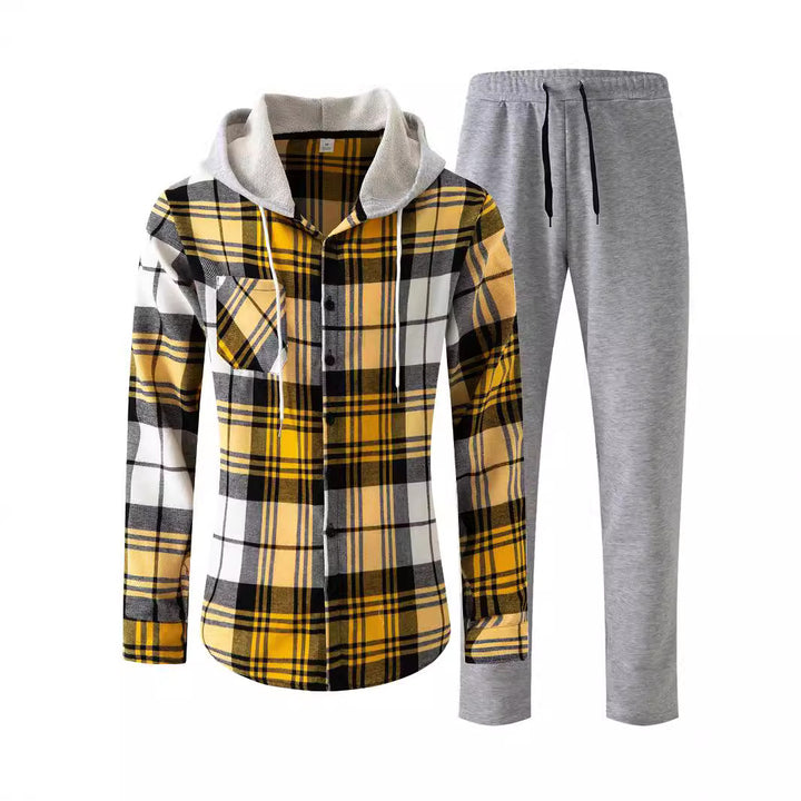 Herren Freizeitjacke mit Kapuze und bequemen Jogginghose Echoarchiv