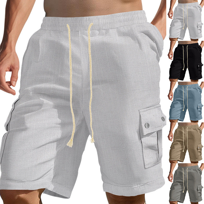 Herren Cargo-Shorts mit seitlichen Taschen und verstellbarem Kordelzug Echoarchiv