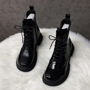 Damen Modische und komfortable Lederstiefeletten Echo Archiv