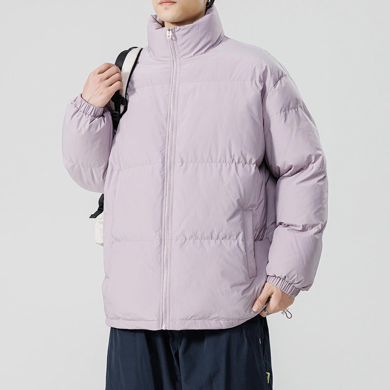 Herren gesteppte Funktionsjacke mit hohem Kragen und isolierendem Innenfutter Echoarchiv