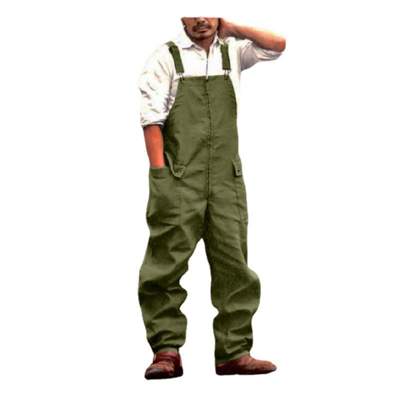 Herren praktische Latzhose mit verstellbaren Trägern Echoarchiv