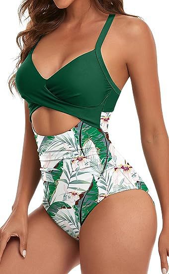 Damen Cut-Out Badeanzug Echo Archiv