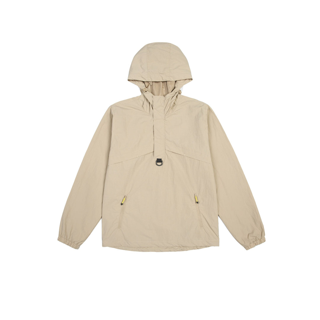 Herren Urbaner wasserabweisender Anorak-Pullover mit Kapuze und Fronttaschen Echoarchiv