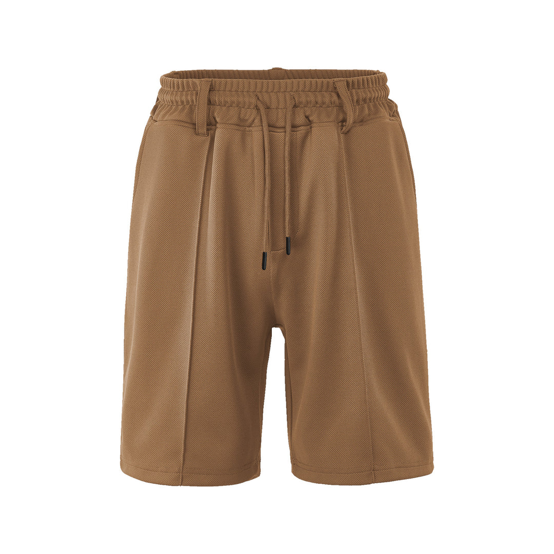 Herren nan Chino-inspirierte Relax-Shorts mit Bundfalten elastischem Tunnelzug und Eingrifftaschen Echo Archiv