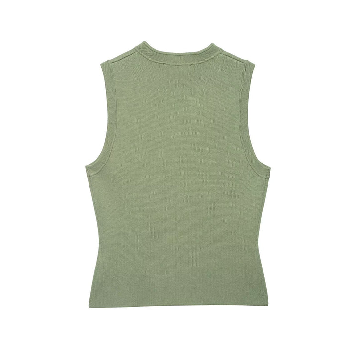 Damen raffinierte Utility-Weste im Militärstil mit Knopfdetails Echo Archiv