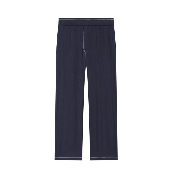 Damen Weite Culotte-Hose mit elastischem Bund und kontrastierender Ziernaht Echo Archiv