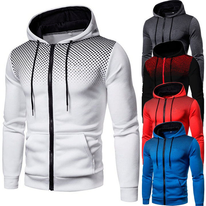Herren Sportlicher Kapuzenpullover mit atmungsaktiver Netzstruktur Echoarchiv