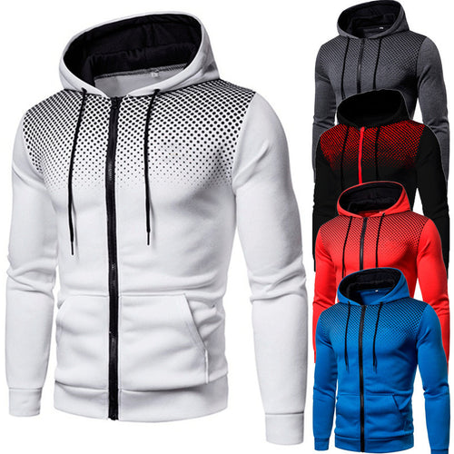 Herren Sportlicher Kapuzenpullover mit atmungsaktiver Netzstruktur Echoarchiv