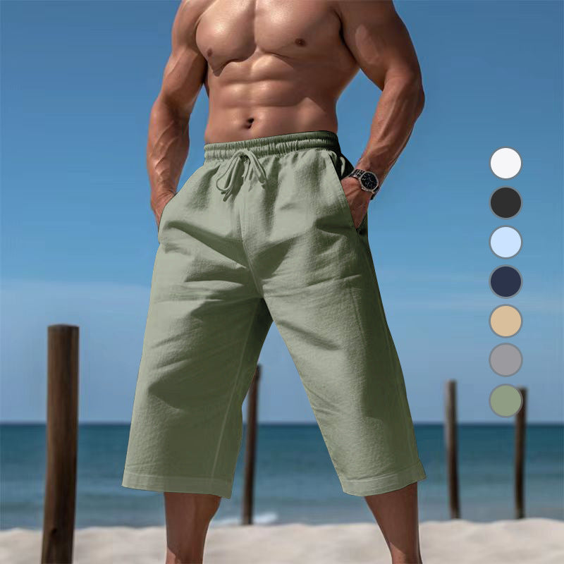 Herren lässige Sommer-Cargo-Shorts mit elastischem Bund und praktischen Taschen Echoarchiv