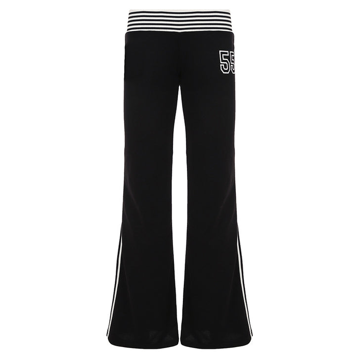 Damen Flared Jogginghose mit seitlichen Streifen Echo Archiv