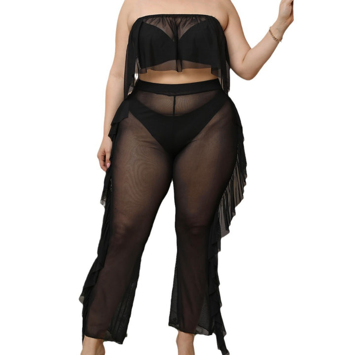 Damen eleganter Strand-Bikini-Set mit fransigen Akzenten Echo Archiv