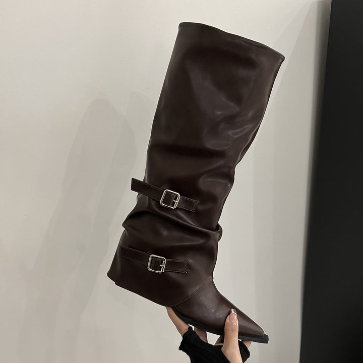 Damen Elegante und vielseitige Overkneestiefel Echo Archiv