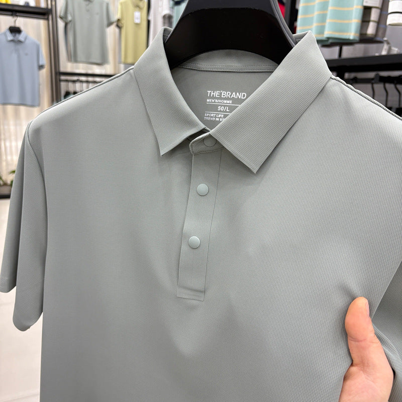 Herren Poloshirt mit atmungsaktivem Funktionsgewebe und innovativer Knopfleiste Echoarchiv