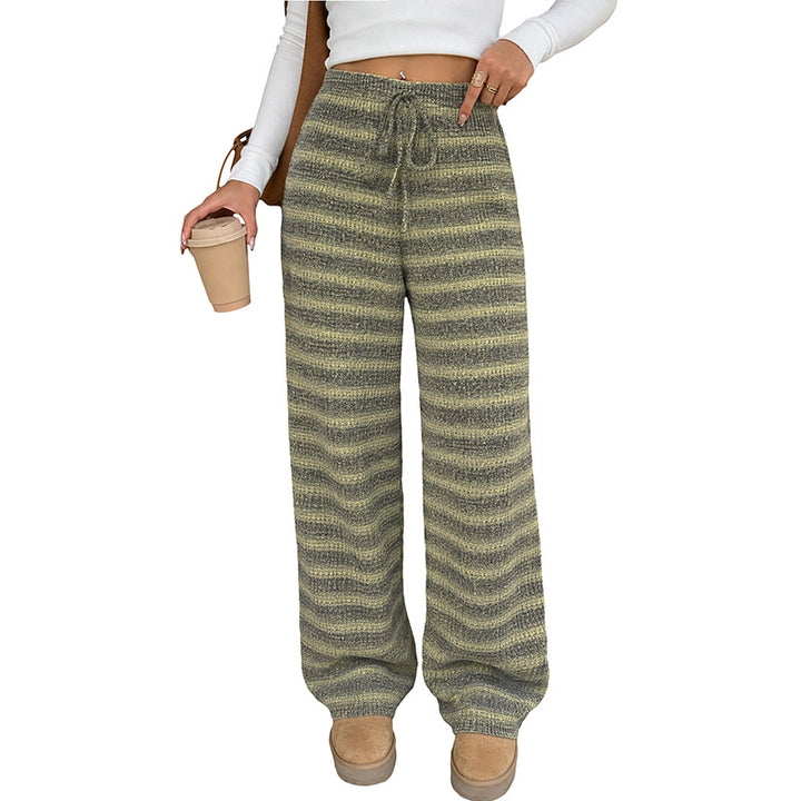 Damen Gestreifte Strickhose Echo Archiv