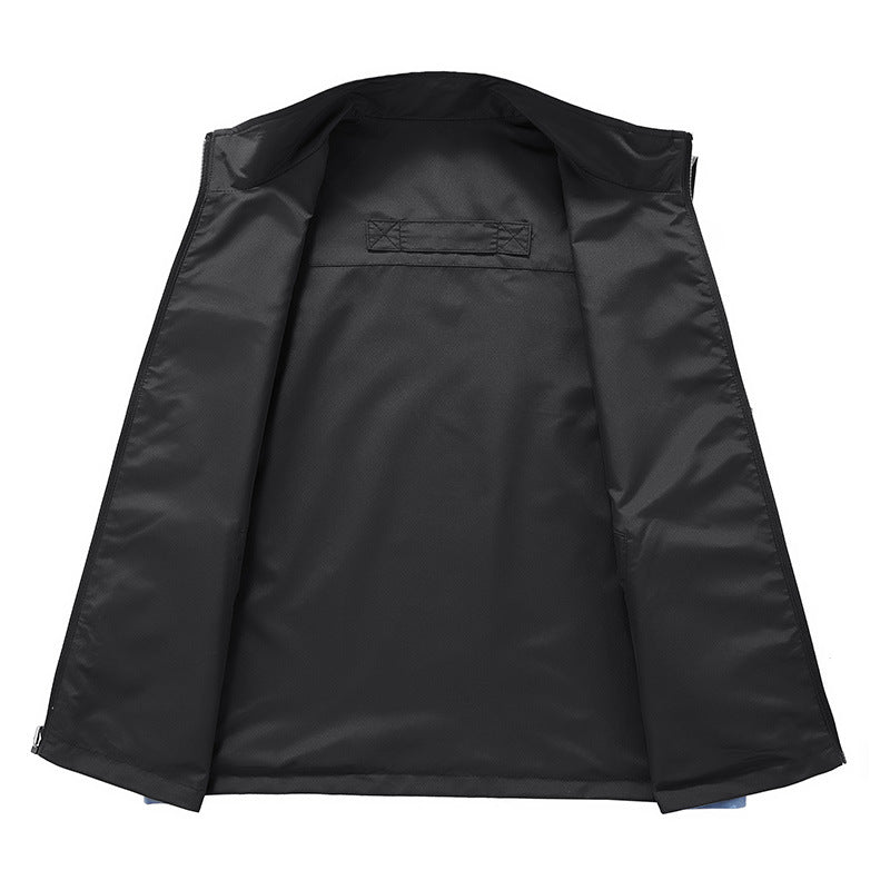 Herren Ärmellose Softshell‑Weste mit Zweiwege‑Reißverschluss und Multifunktions‑Taschen – Marzano