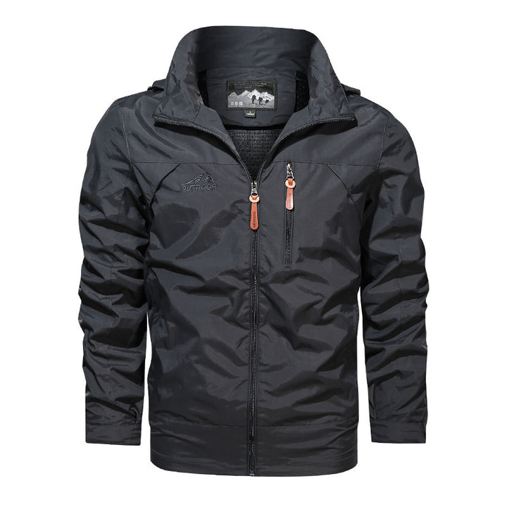 Herren nan leichte Outdoorjacke Windbreaker mit wasserabweisender Beschichtung und atmungsaktivem Meshfutter Echo Archiv