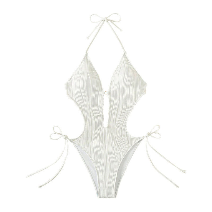 Damen Einteiler Badeanzug mit Raffinierten Cut-Out Details Echo Archiv