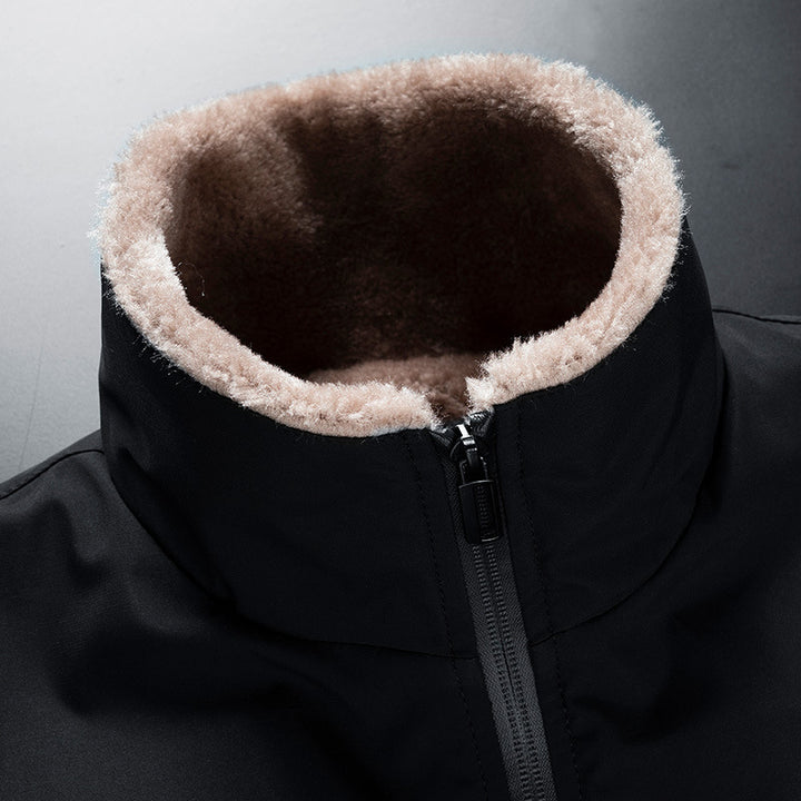 Herren Hochwertige Winterjacke mit Kunstfellfutter Echo Archiv