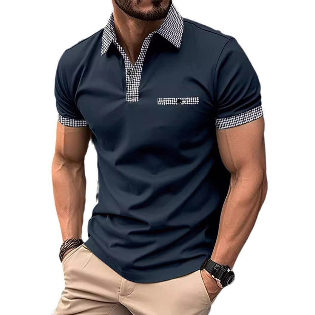 Herren Poloshirt mit modernem Kragen und Design-Akzenten Echoarchiv