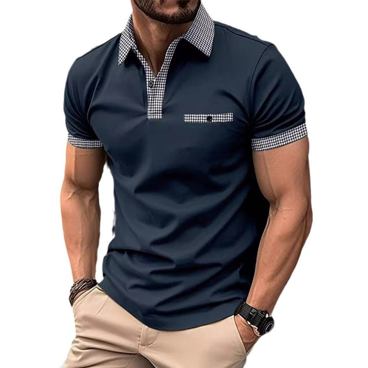 Herren Poloshirt mit modernem Kragen und Design-Akzenten Echoarchiv
