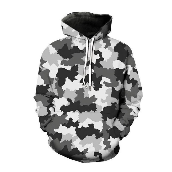Damen Kapuzenpullover mit modernem Camouflage-Muster Echoarchiv