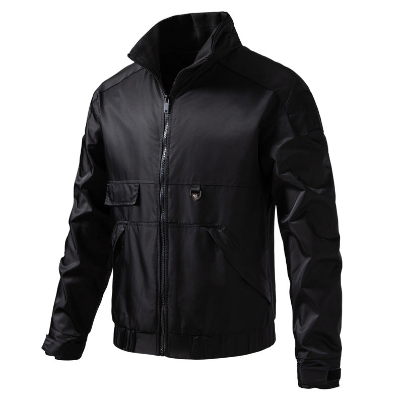 Herren wasserabweisender Utility-Blouson mit Stehkragen, Känguru‑ und Patten‑Taschen Echo Archiv
